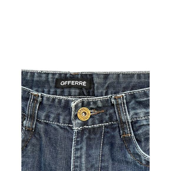 GFFERRE Jeans Womens Size 28 Blue Leg Denim Mid Rise‎ Fit Pockets Turkey - Picture 3 of 6